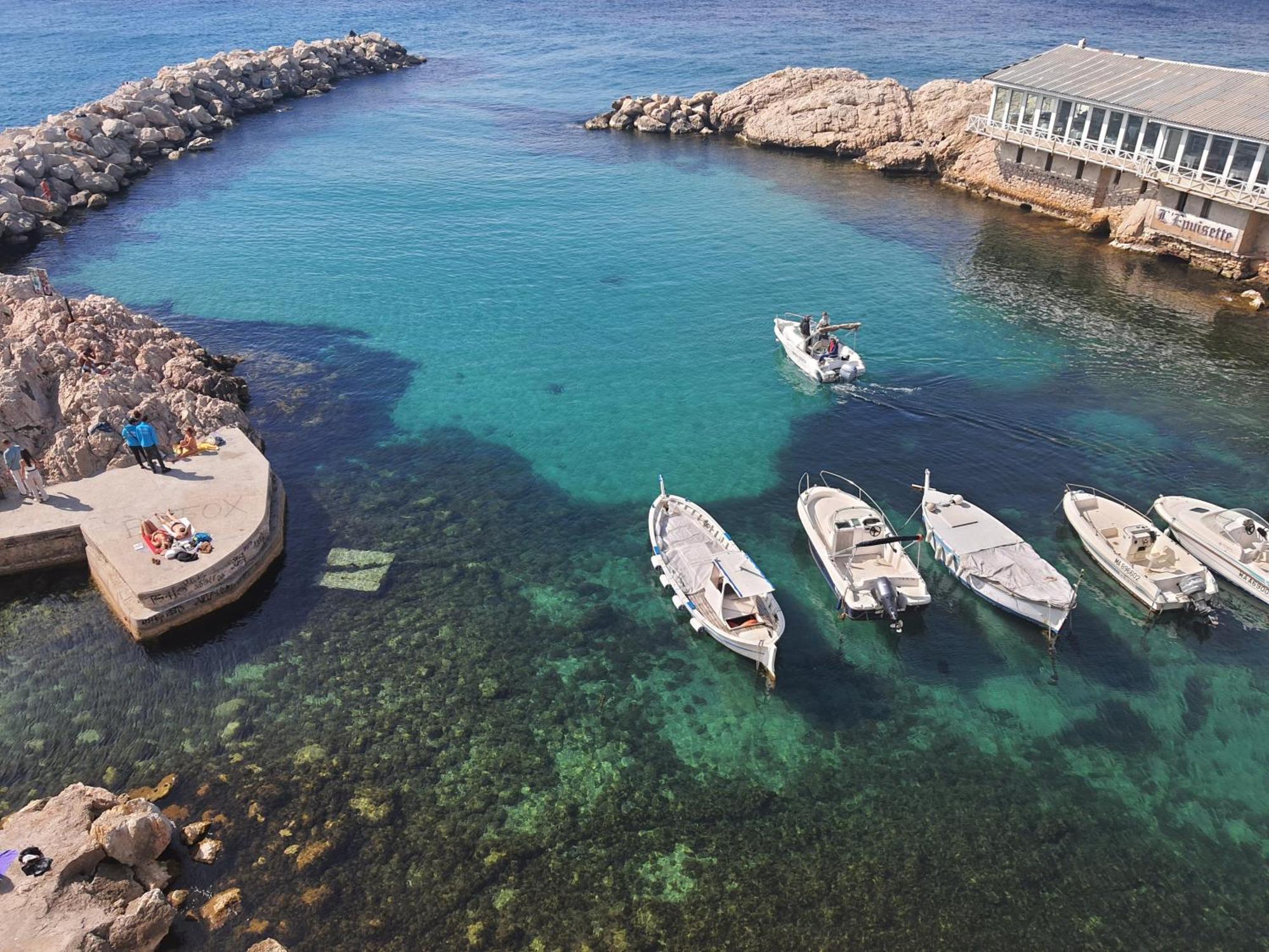 "La Baigneuse" Vallon Des Auffes 마르세유 외부 사진
